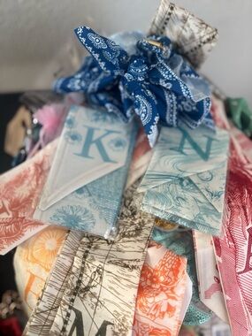 Monogrammed Hair Purse or Keychain Scarves!